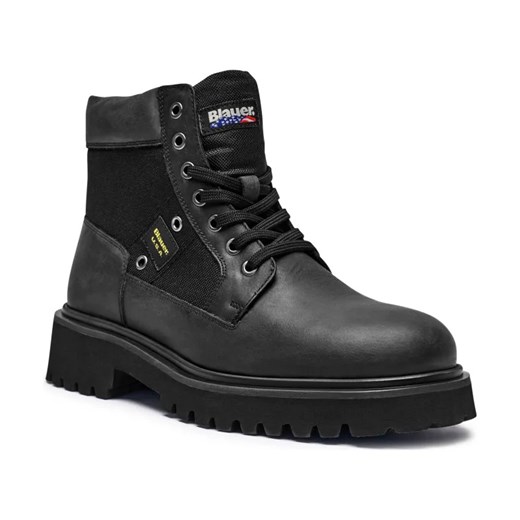 BLAUER Skórzane trapery BUXTON03 ze sklepu Gomez Fashion Store w kategorii Buty zimowe męskie - zdjęcie 184299356