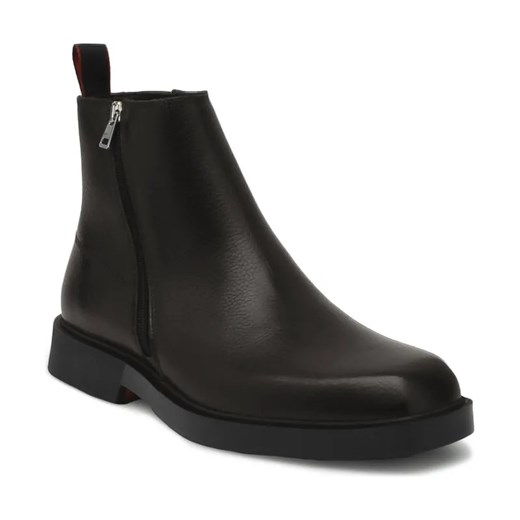 HUGO Skórzane sztyblety Iker ze sklepu Gomez Fashion Store w kategorii Buty zimowe męskie - zdjęcie 184299409