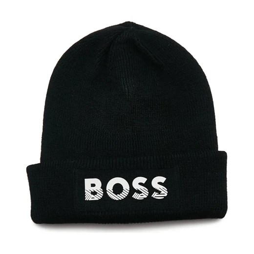 BOSS Kidswear Czapka | z dodatkiem wełny ze sklepu Gomez Fashion Store w kategorii Czapki dziecięce - zdjęcie 184299428