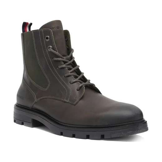 Tommy Hilfiger Skórzane sztyblety LACE UP ze sklepu Gomez Fashion Store w kategorii Buty zimowe męskie - zdjęcie 184299438