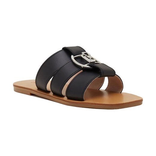 Liu Jo Skórzane klapki SABA 08 ze sklepu Gomez Fashion Store w kategorii Klapki damskie - zdjęcie 184299469