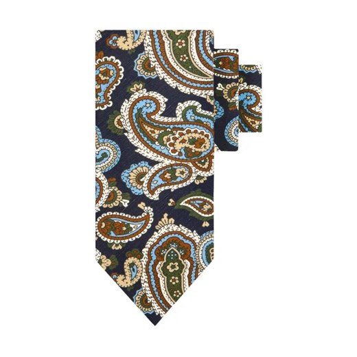 Oscar Jacobson Lniany krawat Paisley | z dodatkiem jedwabiu ze sklepu Gomez Fashion Store w kategorii Krawaty - zdjęcie 184299478