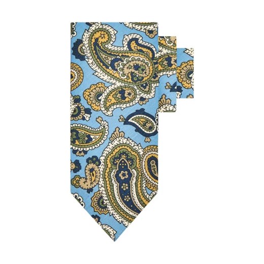 Oscar Jacobson Lniany krawat Paisley | z dodatkiem jedwabiu ze sklepu Gomez Fashion Store w kategorii Krawaty - zdjęcie 184299497