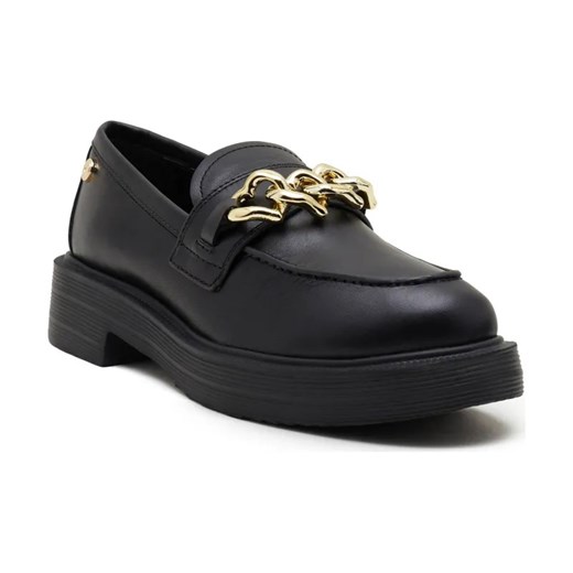 Love Moschino Skórzane loafersy ze sklepu Gomez Fashion Store w kategorii Półbuty damskie - zdjęcie 184299558