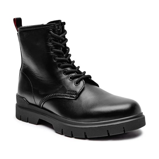 HUGO Skórzane buty wysokie Ryan ze sklepu Gomez Fashion Store w kategorii Buty zimowe męskie - zdjęcie 184299586