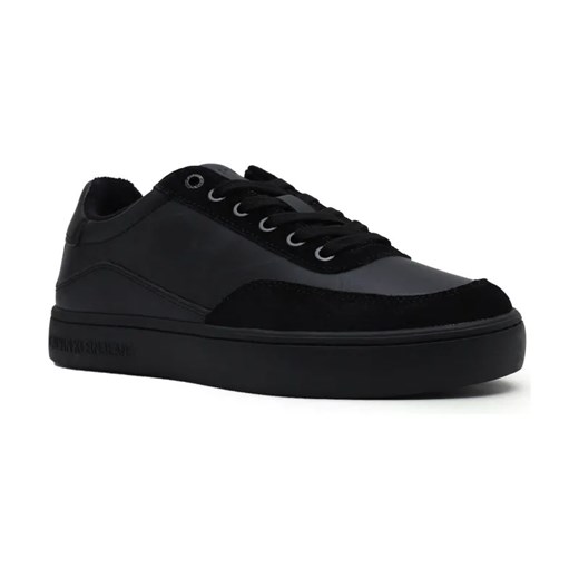 Calvin Klein Jeans Skórzane sneakersy CLASSIC CUPSOLE LACEUP MIX LTH ze sklepu Gomez Fashion Store w kategorii Buty sportowe męskie - zdjęcie 184299697