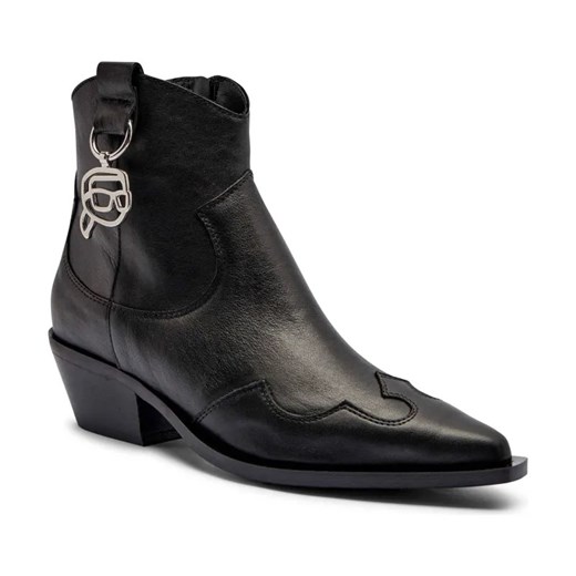 Karl Lagerfeld Skórzane kowbojki KANSAS NFT ze sklepu Gomez Fashion Store w kategorii Botki - zdjęcie 184299769