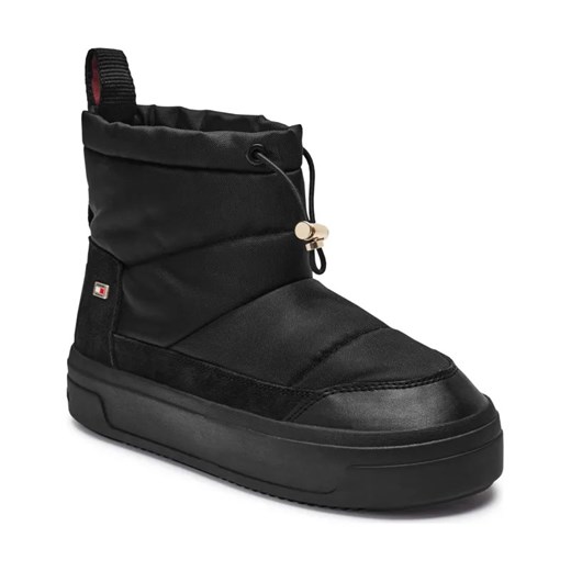 Tommy Hilfiger Śniegowce Flag Nylon Mini Snowboot | z dodatkiem skóry ze sklepu Gomez Fashion Store w kategorii Śniegowce damskie - zdjęcie 184299818