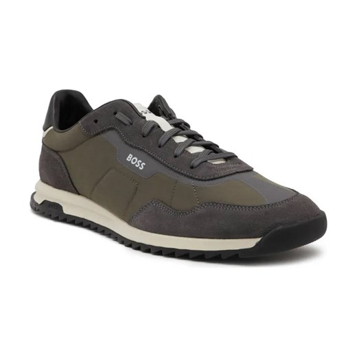 BOSS BLACK Sneakersy Zayn Lowp nysd | z dodatkiem skóry ze sklepu Gomez Fashion Store w kategorii Buty sportowe męskie - zdjęcie 184299877