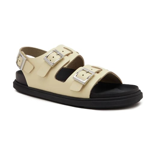 Birkenstock Skórzane sandały Cannes EXQ LE Butter ze sklepu Gomez Fashion Store w kategorii Sandały damskie - zdjęcie 184299878