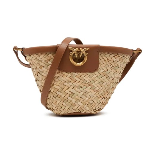 Pinko Torba plażowa LOVE SUMMER BUCKET RAFIA | z dodatkiem skóry ze sklepu Gomez Fashion Store w kategorii Torby letnie - zdjęcie 184300005