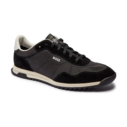 BOSS BLACK Sneakersy Zayn_Lowp_sdtx | z dodatkiem skóry ze sklepu Gomez Fashion Store w kategorii Buty sportowe męskie - zdjęcie 184300387