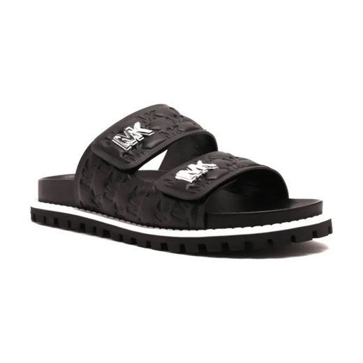 Michael Kors Klapki STARK SLIDE | z dodatkiem skóry ze sklepu Gomez Fashion Store w kategorii Klapki damskie - zdjęcie 184300457