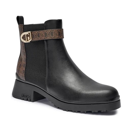 Liu Jo Sztyblety NANCY | z dodatkiem skóry ze sklepu Gomez Fashion Store w kategorii Botki - zdjęcie 184300475