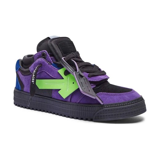 OFF-WHITE Skórzane sneakersy FLOATING ARROW ze sklepu Gomez Fashion Store w kategorii Buty sportowe męskie - zdjęcie 184300477