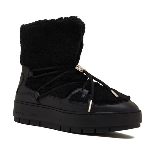 Tommy Hilfiger Ocieplane śniegowce TEDDY | z dodatkiem skóry ze sklepu Gomez Fashion Store w kategorii Śniegowce damskie - zdjęcie 184300559