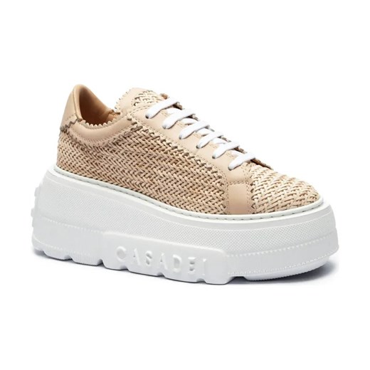 Buty sportowe damskie Casadei sneakersy skórzane 