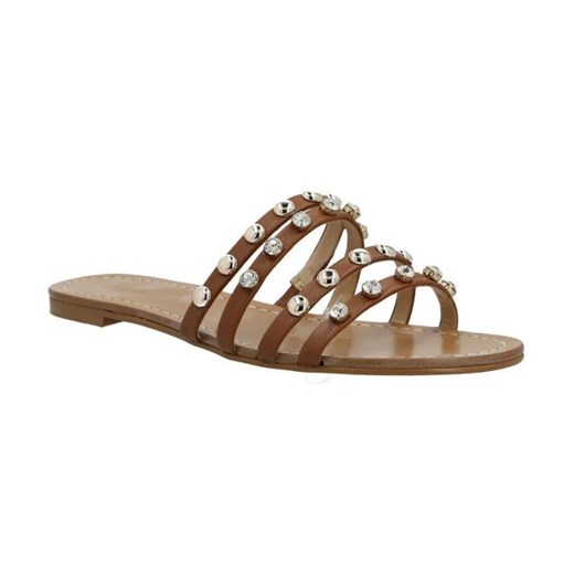 Guess Skórzane klapki CEVAN2 ze sklepu Gomez Fashion Store w kategorii Klapki damskie - zdjęcie 184300708
