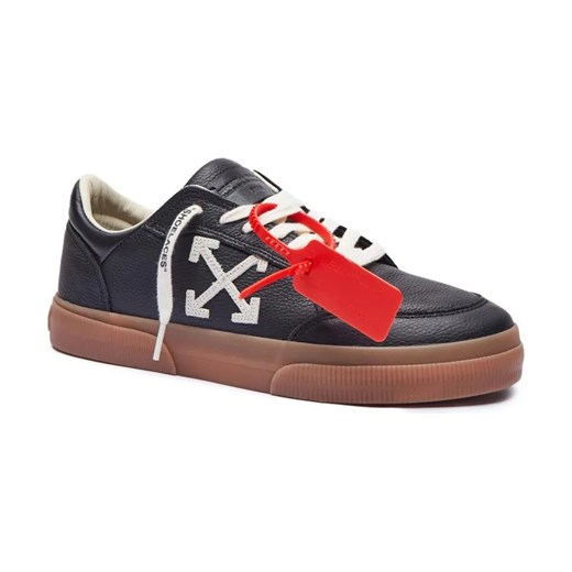 OFF-WHITE Skórzane sneakersy NEW LOW ze sklepu Gomez Fashion Store w kategorii Buty sportowe męskie - zdjęcie 184300869