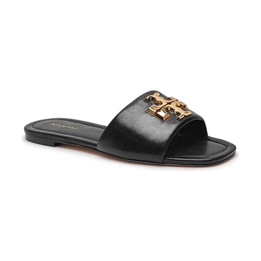 TORY BURCH Skórzane klapki ELEANOR ze sklepu Gomez Fashion Store w kategorii Klapki damskie - zdjęcie 184300926