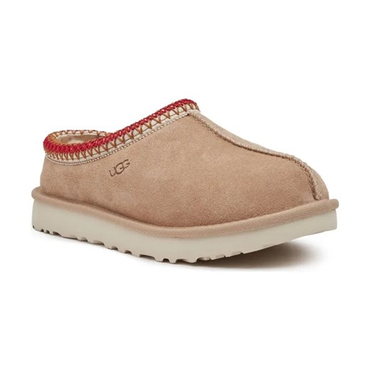 UGG Skórzane mule W TASMAN | z dodatkiem wełny ze sklepu Gomez Fashion Store w kategorii Kapcie damskie - zdjęcie 184301029