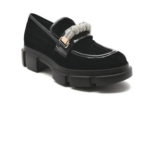 Pollini Mokasyny | z dodatkiem skóry ze sklepu Gomez Fashion Store w kategorii Mokasyny damskie - zdjęcie 184301346