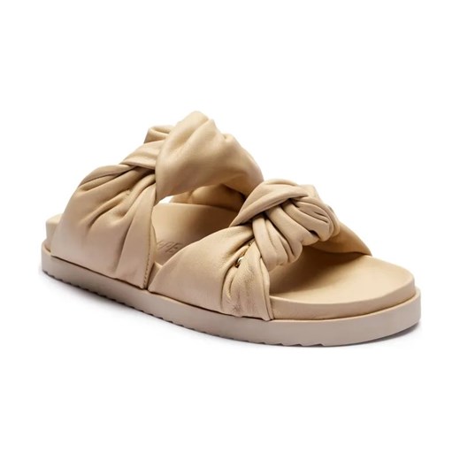 Patrizia Pepe Skórzane klapki ze sklepu Gomez Fashion Store w kategorii Klapki damskie - zdjęcie 184301376