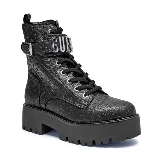 Guess Botki VAIRES | z dodatkiem skóry ze sklepu Gomez Fashion Store w kategorii Workery damskie - zdjęcie 184301476