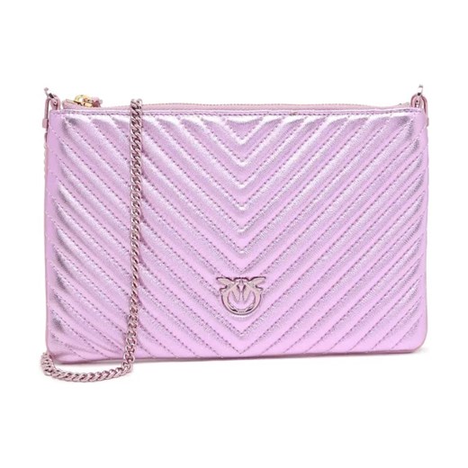 Pinko Skórzana kopertówka FLAT CLASSIC METAL ze sklepu Gomez Fashion Store w kategorii Kopertówki - zdjęcie 184301527