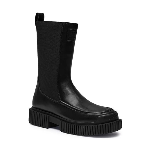 Armani Exchange Skórzane sztyblety ze sklepu Gomez Fashion Store w kategorii Botki - zdjęcie 184301576