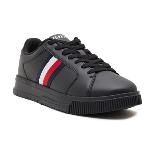 Tommy Hilfiger Skórzane sneakersy STRIPES ESS ze sklepu Gomez Fashion Store w kategorii Buty sportowe męskie - zdjęcie 184301619