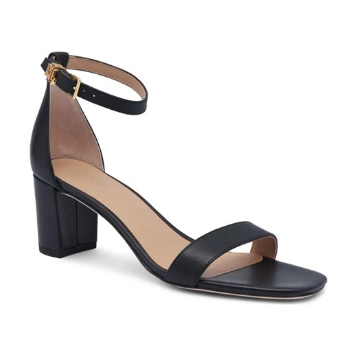 LAUREN RALPH LAUREN Skórzane sandały na słupku LOGAN ze sklepu Gomez Fashion Store w kategorii Sandały damskie - zdjęcie 184301699