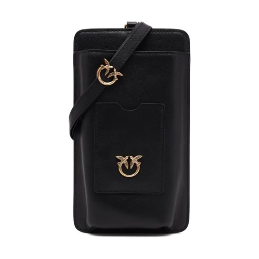 Pinko Skórzana torebka na telefon PHONE FOLDER VITELLO MORBIDO ze sklepu Gomez Fashion Store w kategorii Listonoszki - zdjęcie 184301717
