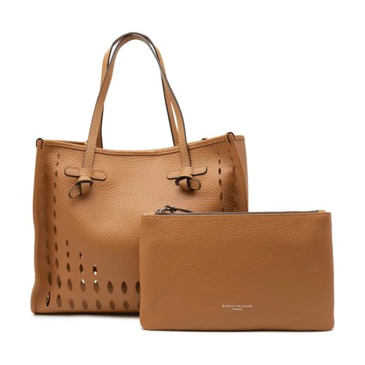 GIANNI CHIARINI Skórzana shopperka + saszetka ze sklepu Gomez Fashion Store w kategorii Torby Shopper bag - zdjęcie 184301858