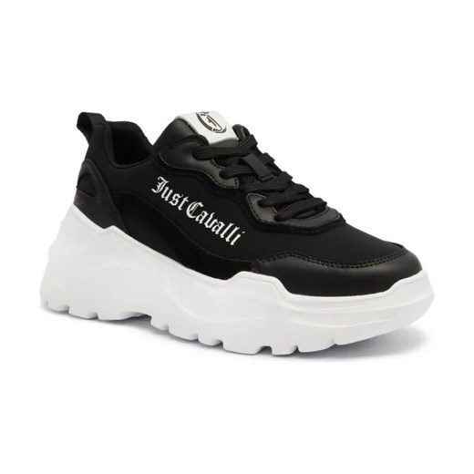 Just Cavalli Sneakersy Fondo Casper | z dodatkiem skóry ze sklepu Gomez Fashion Store w kategorii Buty sportowe damskie - zdjęcie 184301918