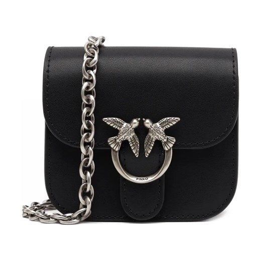 Pinko Skórzana torebka na ramię Micro Love Bag Bell ze sklepu Gomez Fashion Store w kategorii Listonoszki - zdjęcie 184302049