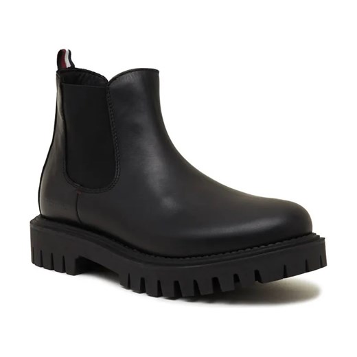Tommy Hilfiger Skórzane sztyblety PREMIUM CASUAL CHUNKY ze sklepu Gomez Fashion Store w kategorii Buty zimowe męskie - zdjęcie 184302068