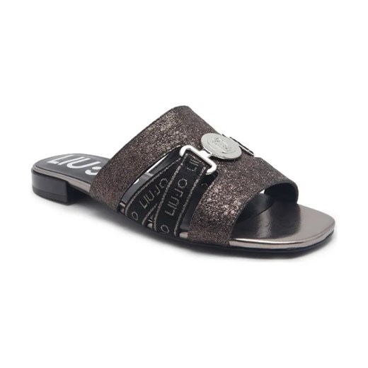 Liu Jo Klapki ASTRA 34 | z dodatkiem skóry ze sklepu Gomez Fashion Store w kategorii Klapki damskie - zdjęcie 184302109