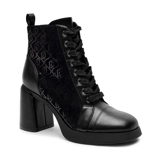 Liu Jo Skórzane botki na słupku GRACE 05 ze sklepu Gomez Fashion Store w kategorii Botki - zdjęcie 184302226