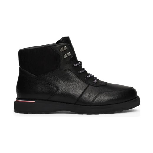 Tommy Hilfiger Skórzane buty wysokie CORPORATE WARM OUTDOOR LTH BOOT ze sklepu Gomez Fashion Store w kategorii Buty zimowe męskie - zdjęcie 184302287