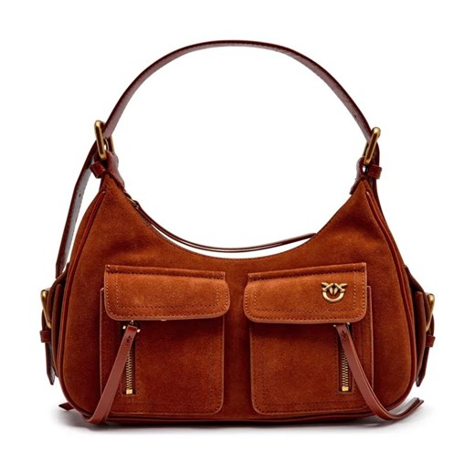Pinko Skórzana hobo CLASSIC ze sklepu Gomez Fashion Store w kategorii Torebki hobo - zdjęcie 184302317