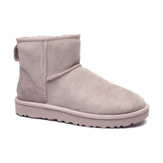 UGG Skórzane śniegowce Classic Mini II | z dodatkiem wełny ze sklepu Gomez Fashion Store w kategorii Śniegowce damskie - zdjęcie 184302447