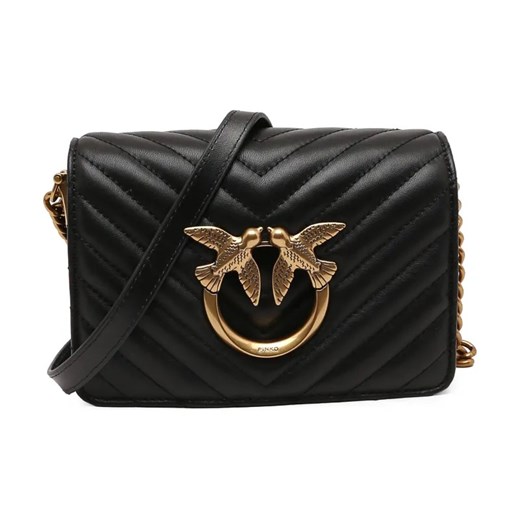 Pinko Skórzana torebka na ramię LOVE CLICK MINI SHEEP NAPPA CH ze sklepu Gomez Fashion Store w kategorii Listonoszki - zdjęcie 184302458