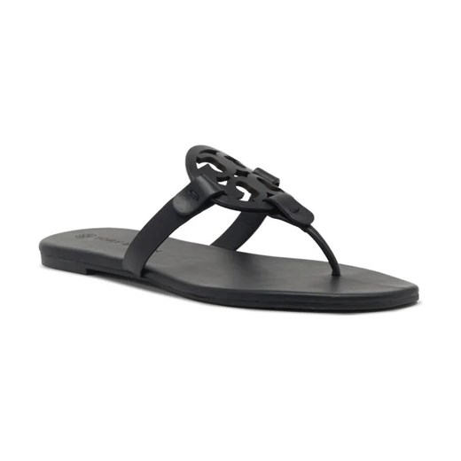 TORY BURCH Skórzane japonki Miller ze sklepu Gomez Fashion Store w kategorii Klapki damskie - zdjęcie 184302585