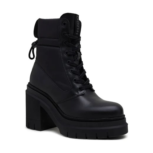 HUGO Skórzane botki Kris HeelLuBt90 LT ze sklepu Gomez Fashion Store w kategorii Botki - zdjęcie 184302677