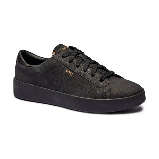 BOSS BLACK Skórzane sneakersy Belwar Tenn ze sklepu Gomez Fashion Store w kategorii Buty sportowe męskie - zdjęcie 184302698
