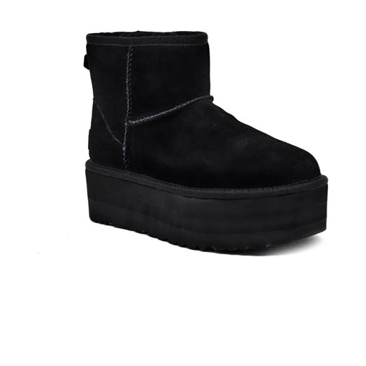 UGG Skórzane śniegowce Classic Mini Platform | z dodatkiem wełny ze sklepu Gomez Fashion Store w kategorii Śniegowce damskie - zdjęcie 184302707