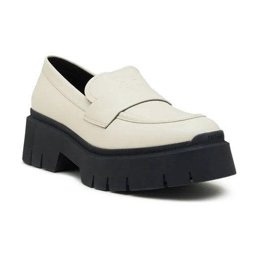 HUGO Skórzane loafersy Kris ze sklepu Gomez Fashion Store w kategorii Półbuty damskie - zdjęcie 184302928