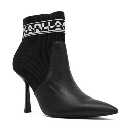 Karl Lagerfeld Botki | z dodatkiem skóry ze sklepu Gomez Fashion Store w kategorii Botki - zdjęcie 184303109