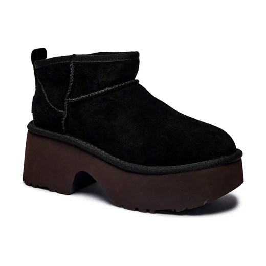 UGG Skórzane śniegowce Classic Ultra Mini New Heights | z dodatkiem wełny 38 Gomez Fashion Store